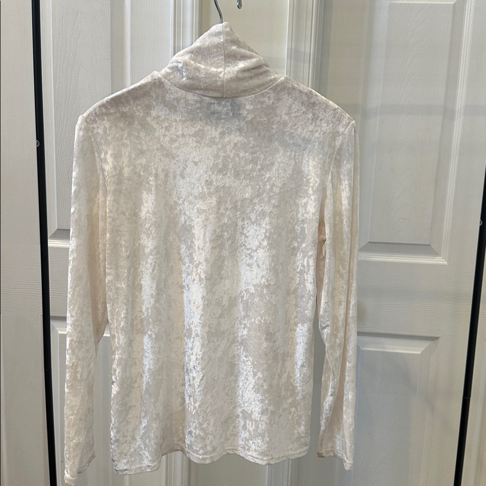 SnoSkins Crushed Velvet Long Sleeve Turtleneck - Picture 2 of 7